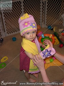 Riley Wearing the Kidorable Lotus Knit Set