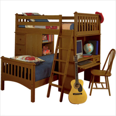 Bunk Bed with Workspace