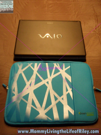 GreenSmart Akepa 15.4" Laptop Sleeve in Blue Ice