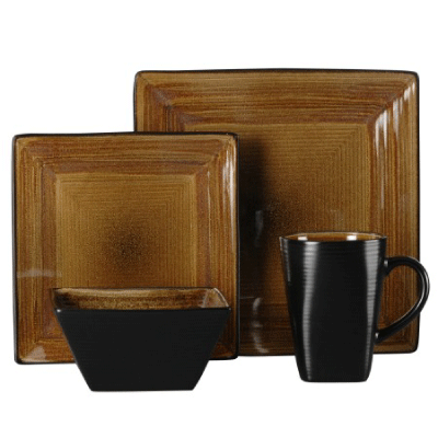 Adriatic Brown Square Dinnerware from Oneida