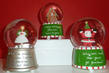 Sandra Magsamen Holiday Snow Globes