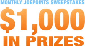 JoeShopping.com Monthly Sweepstakes