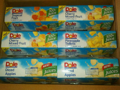 Dole All Natural Fruit Cups in 100% Juice