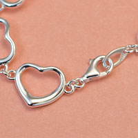 Sticky Jewelry Sterling Tiffany Style Heart Bracelet