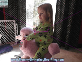 Baby Pink Plush Poodle Rocking Animal from Hayneedle
