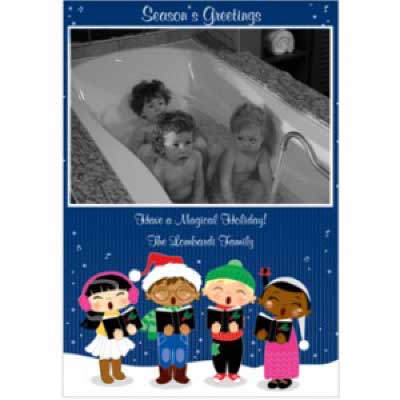 Storkie Bathtub Christmas Cards