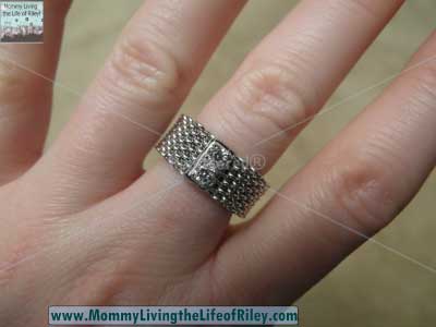 TrendToGo.com Designer Inspired Sterling Silver CZ Somerset Mesh Ring