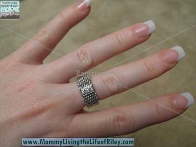 TrendToGo.com Designer Inspired Sterling Silver CZ Somerset Mesh Ring