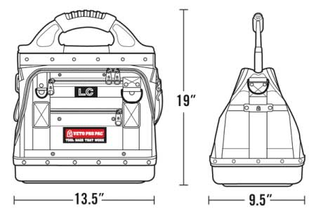 Veto Pro Pac Model LC Closed-Top Tool Bag