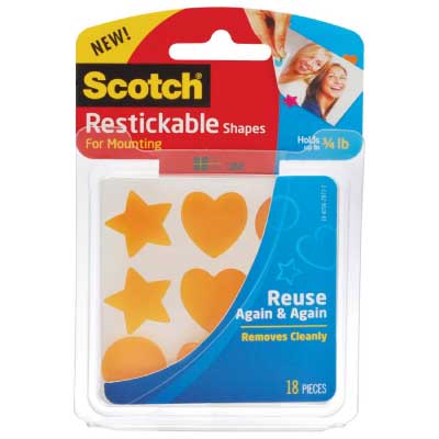 Scotch Restickable Shapes