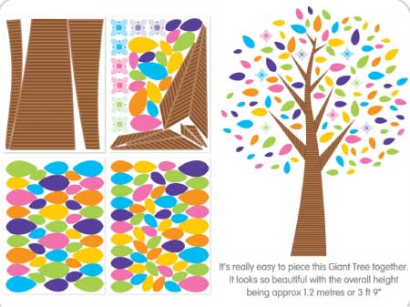 Bright Star Kids Spring Tree Wall Stickers