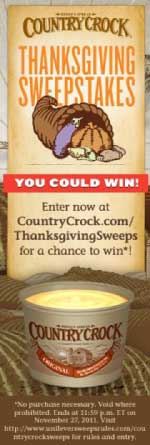 Country Crock Thanksgiving Sweepstakes