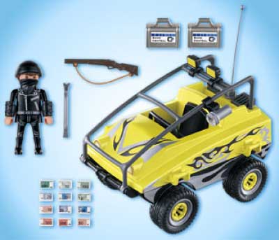 Playmobil Robbers Amphibious Vehicle Play Set