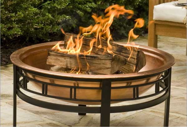 AvantGardenDecor.com CobraCo Copper Mission Fire Bowl