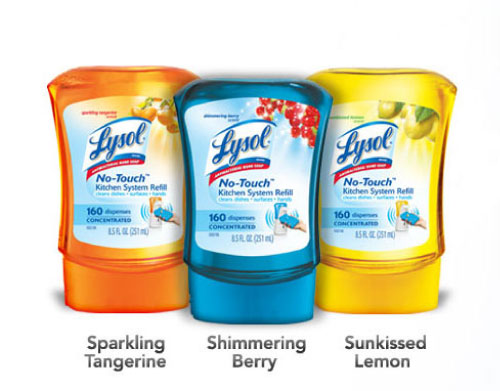 Lysol No-Touch Kitchen System Soap Varieties