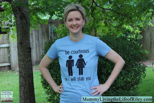 Fibers.com Be Courteous Funny T-Shirt