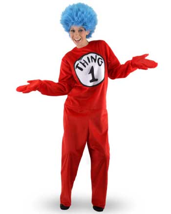 Anytime Costumes Thing 1 & 2 Adult Costume