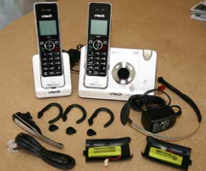 VTech LS6475-3 Two Handset Cordless Answering System with Cordless Headset