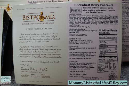 BistroMD Ingredients and Nutrition Information