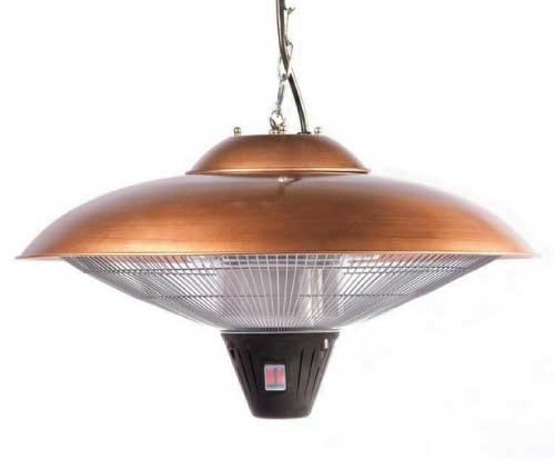 Soothing Patio Hanging Copper Halogen Patio Heater
