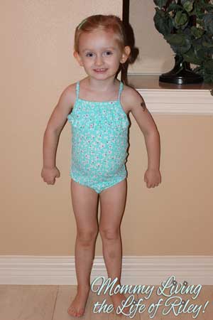 Lands' End Girls' Ruffle Front Adjustable One-Piece Swimsuit
