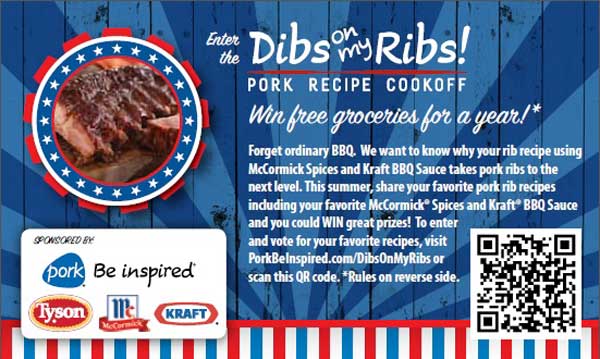 Dibs on My Ribs! Pork Recipe Cookoff