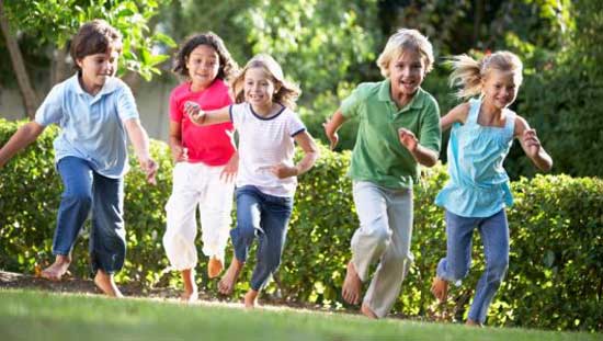 Kids Playing Outside