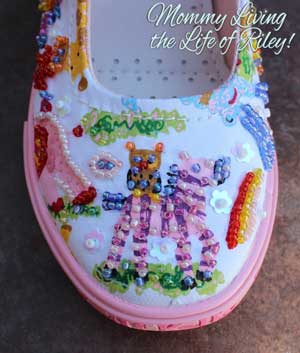 Lelli Kelly Zoo Girls Canvas Beaded Shoes