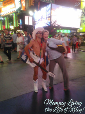 The Naked Cowboy in Times Square