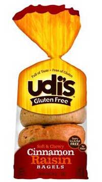 Udi's Cinnamon Raisin Bagels