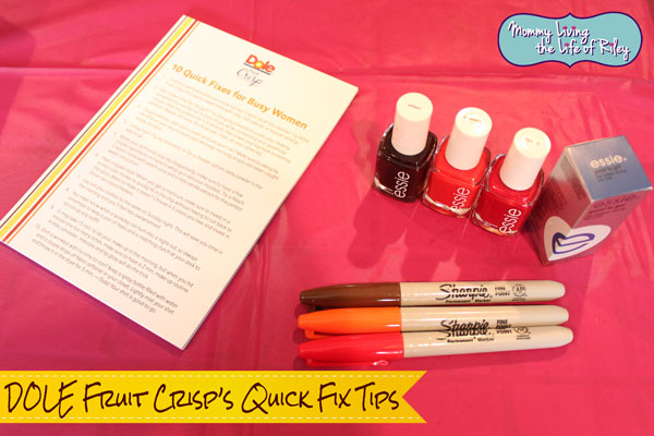 DOLE Fruit Crisp's Quick Fix Tips