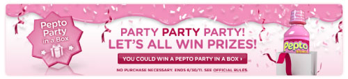 Pepto-Bismol Party in a Box