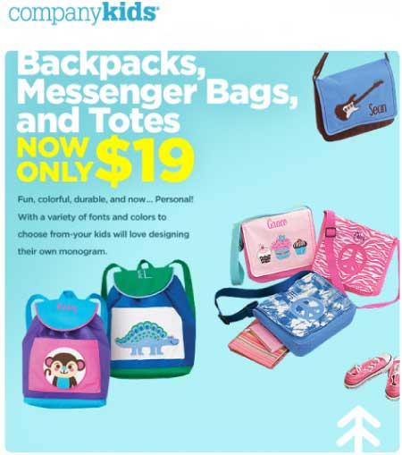 Company Kids Backpack Sale